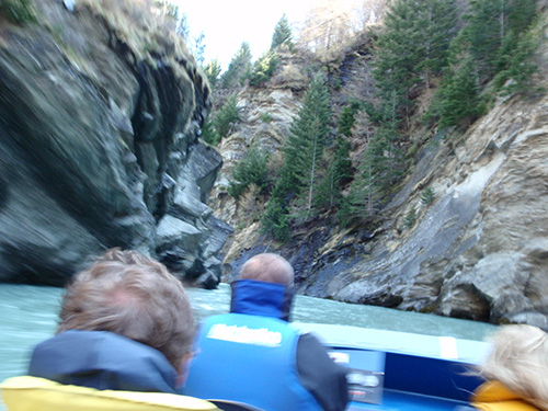 Jet boating Skipper's Canyon